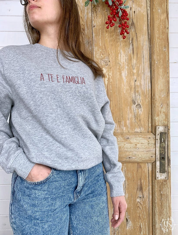 Felpa Donna Girocollo Basic Top qualità Top vestibilità - Lit