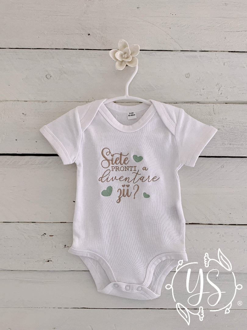 Body neonato regalo per gli zii personalizzato