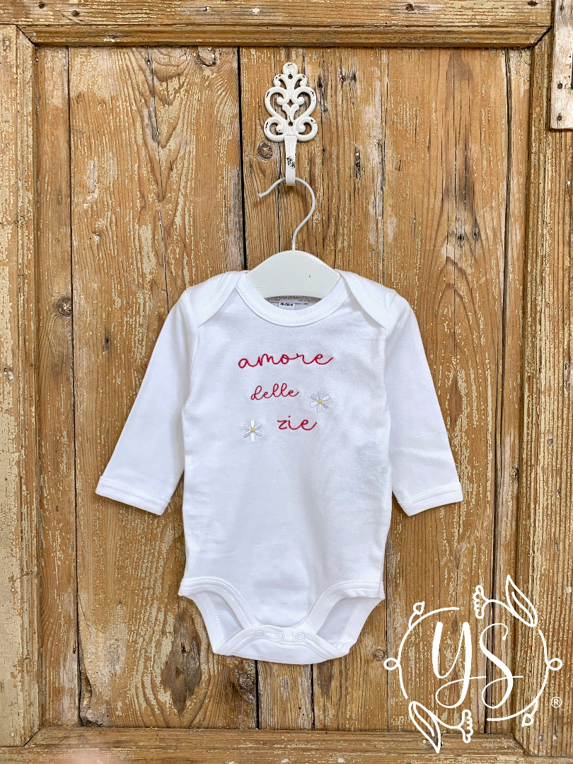 Body maniche lunghe idea regalo personalizzata festa degli zii cucyscuci