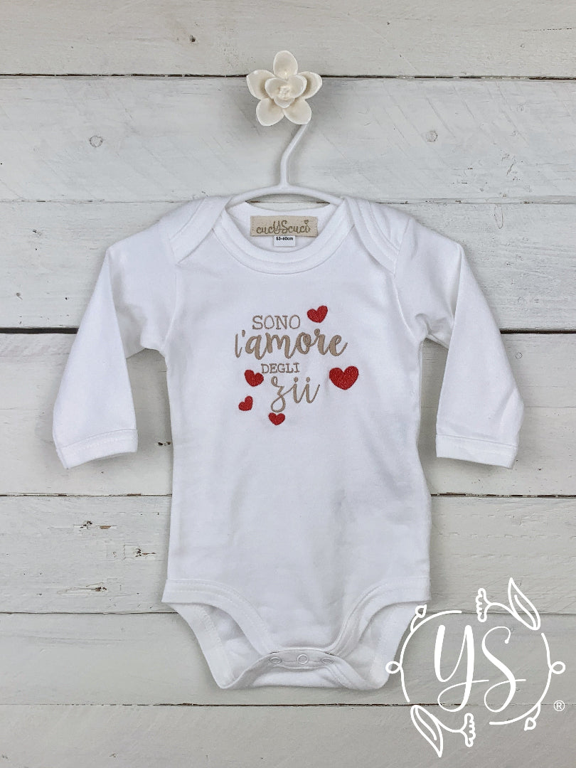 Body personalizzato festa degli zii dedica speciale regalo cucyscuci