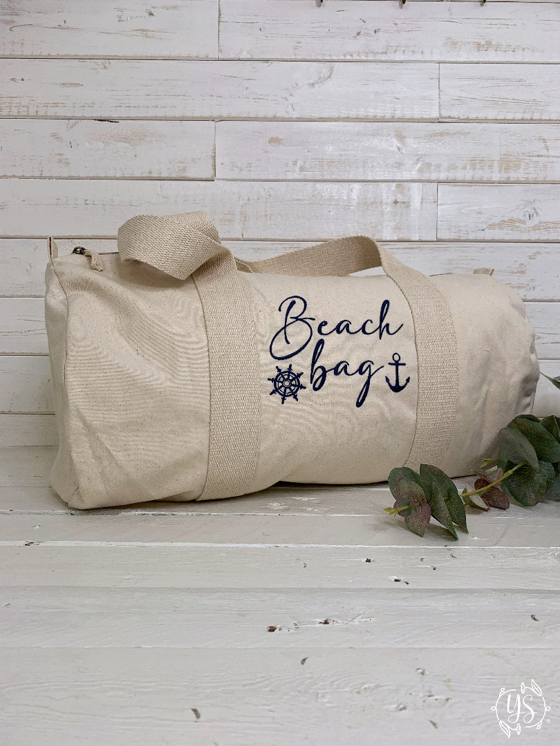 Borsone spiaggia portatutto ricamo personalizzabile