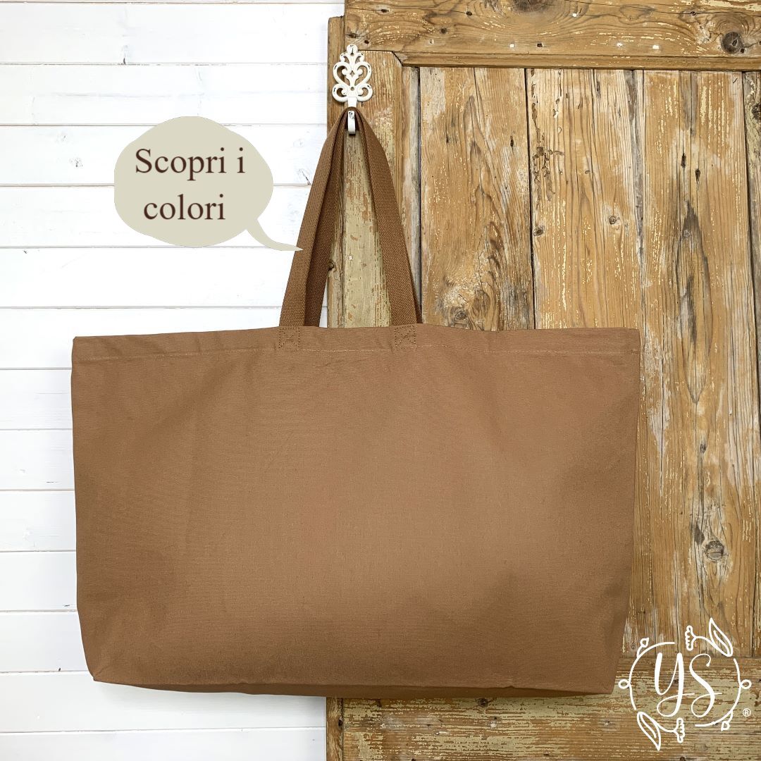 Borsa oversize colorata