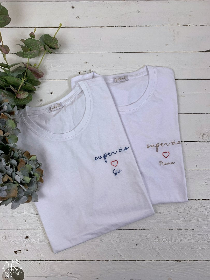 Dettaglio ricamo zii personalizzato regalo perfetto