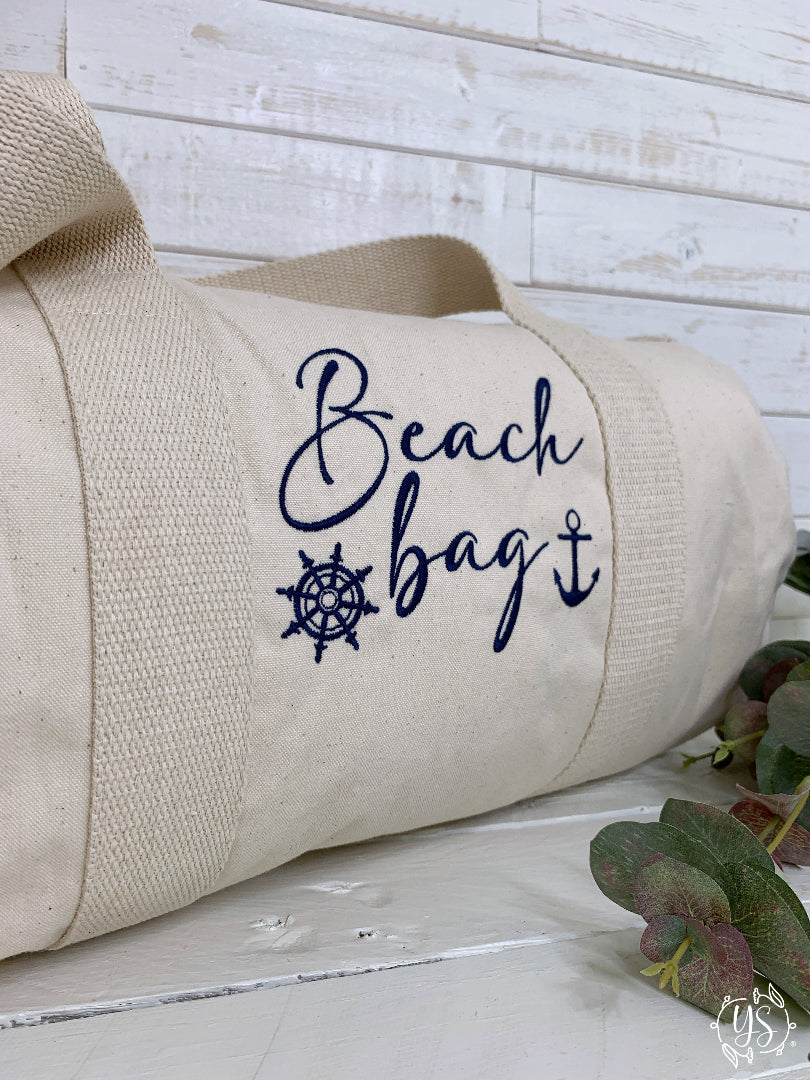 Dettaglio ricamo personalizzabile idea regalo portatutto