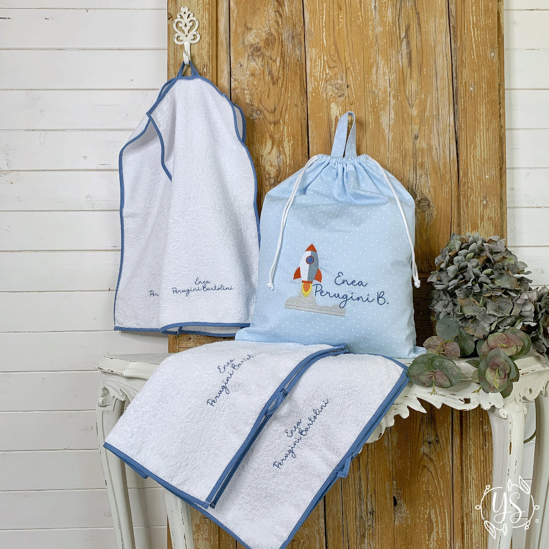 Set asilo - Enea Perugini con razzo