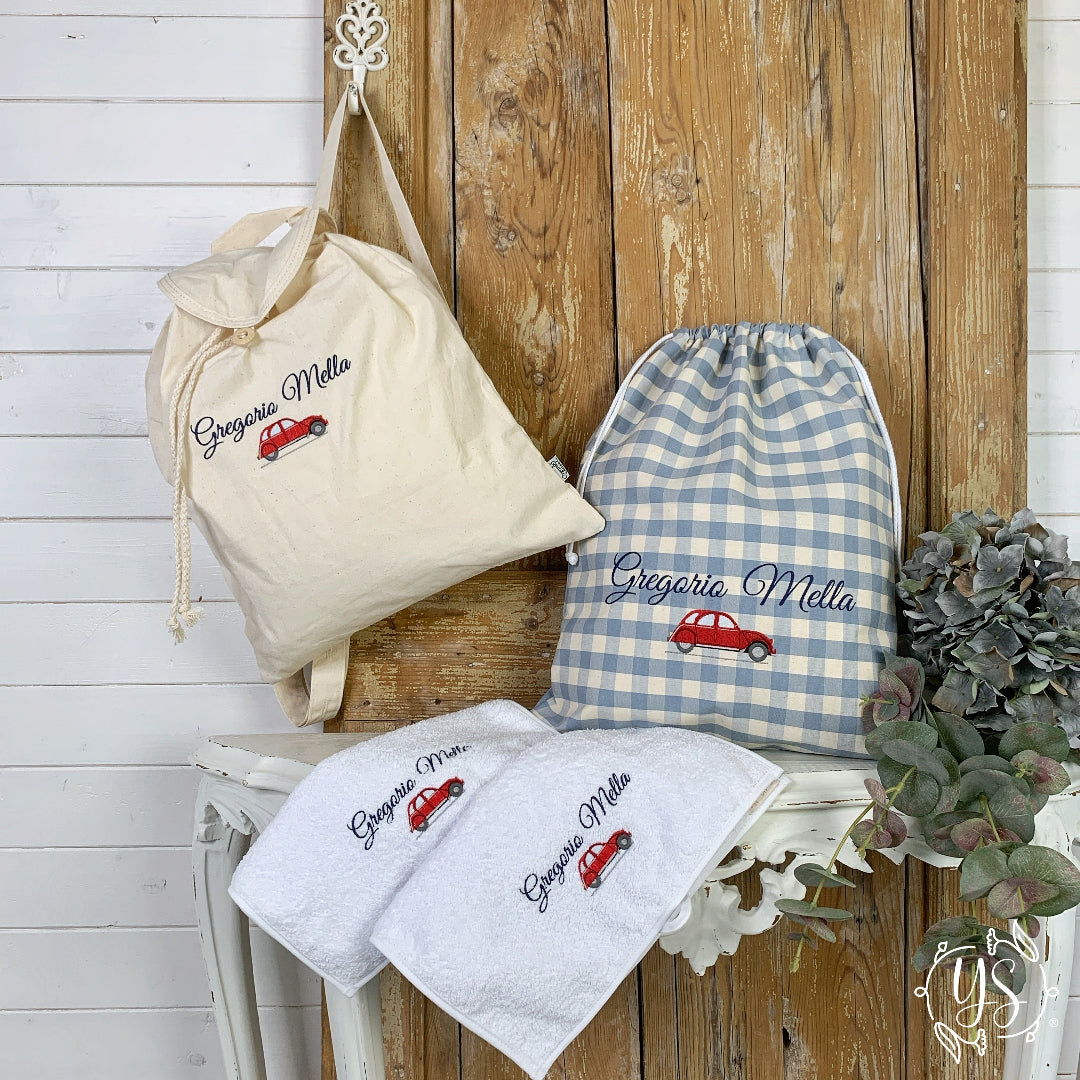 Set asilo - Gregorio Mella con macchina