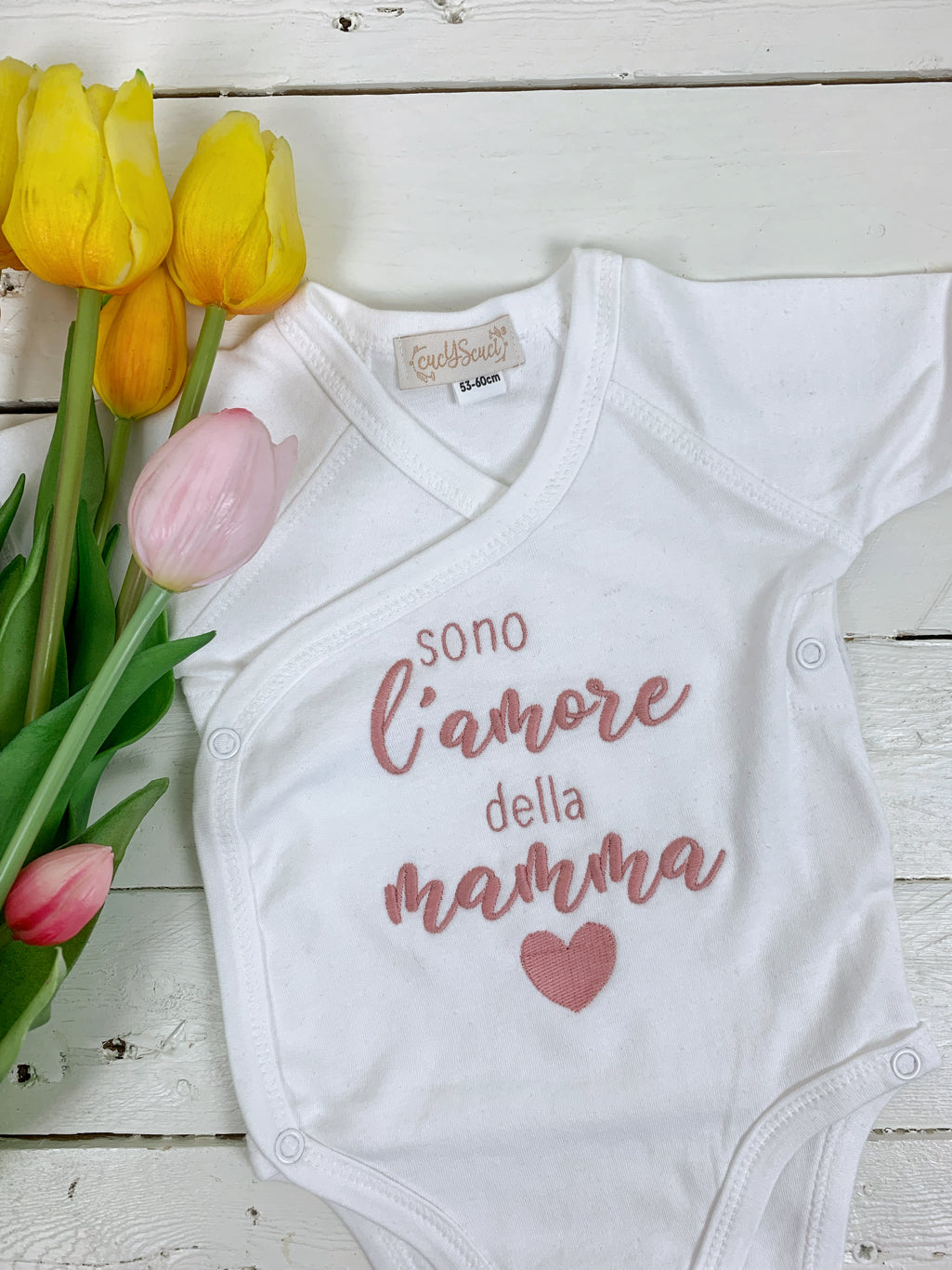 Body Neonato Personalizzato Con Nome - Regalo Grazioso Per La Festa Della Mamma - Foto 10