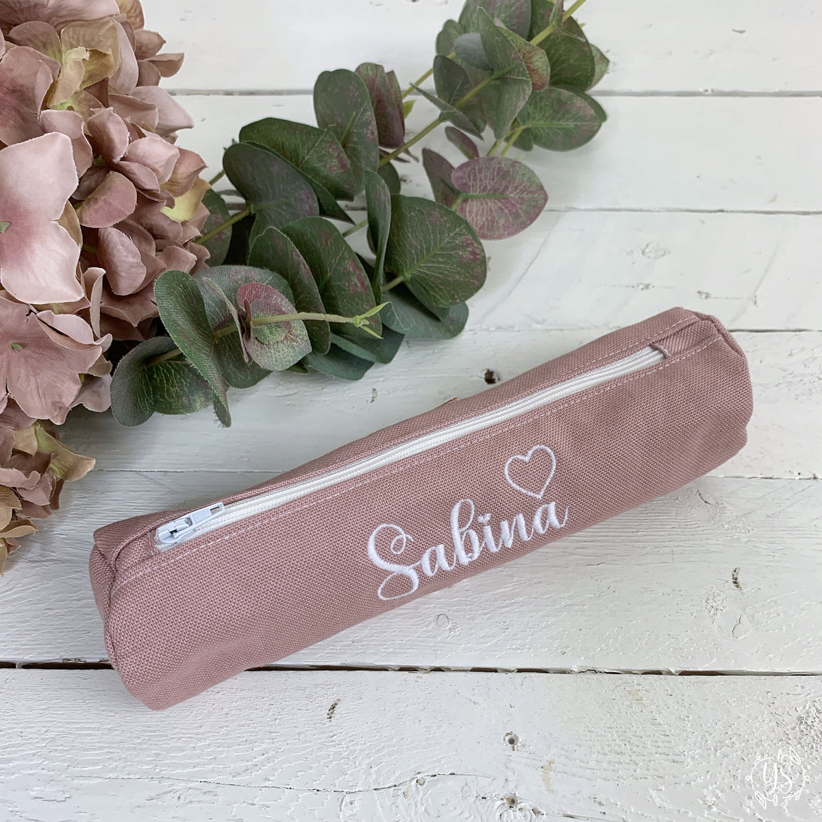 Astuccio cilindro - Nome + disegno stellina o cuoricino