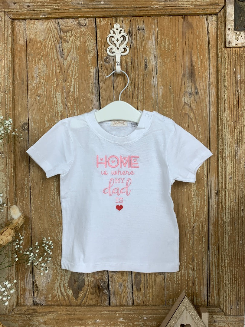 T-shirt Neonato -  Home is where my dad is