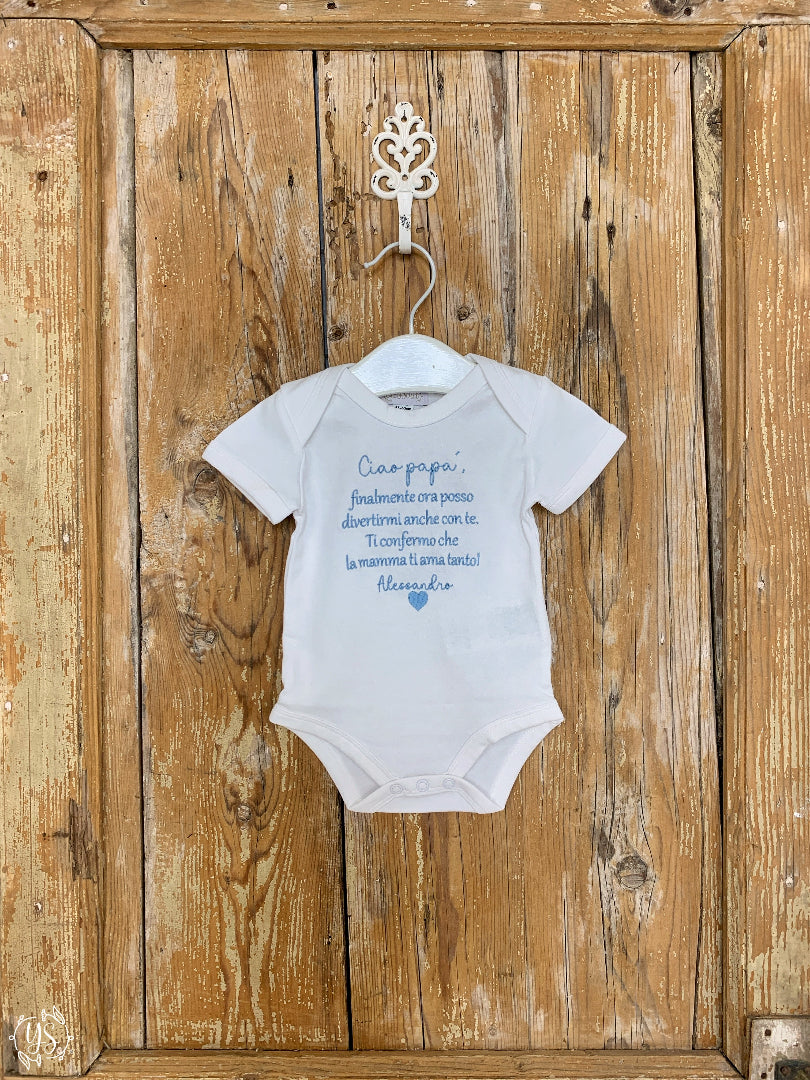 Body - Manica corta chiuso - Ciao papà, finalmente posso divertirmi anche con te....