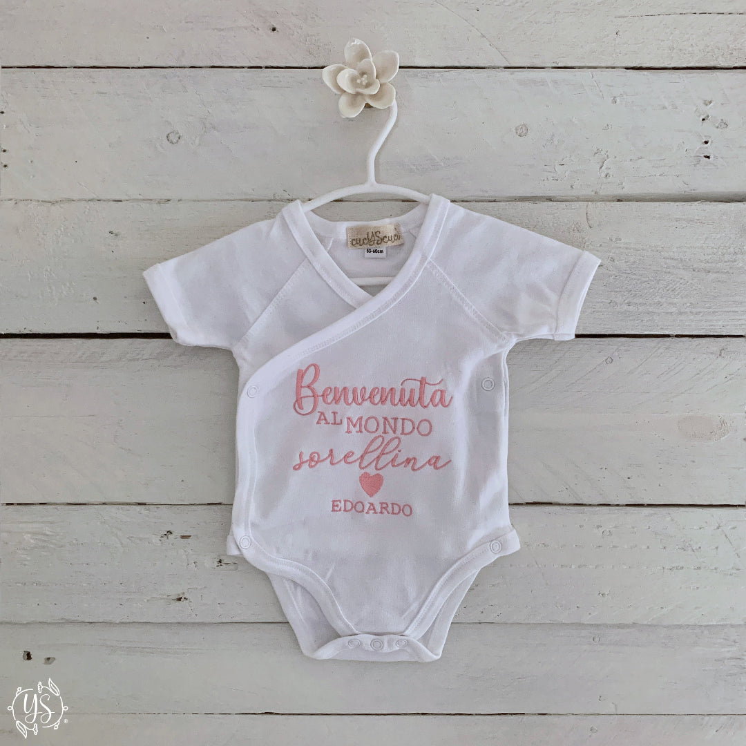 Benvenuta al mondo sorellina + nome