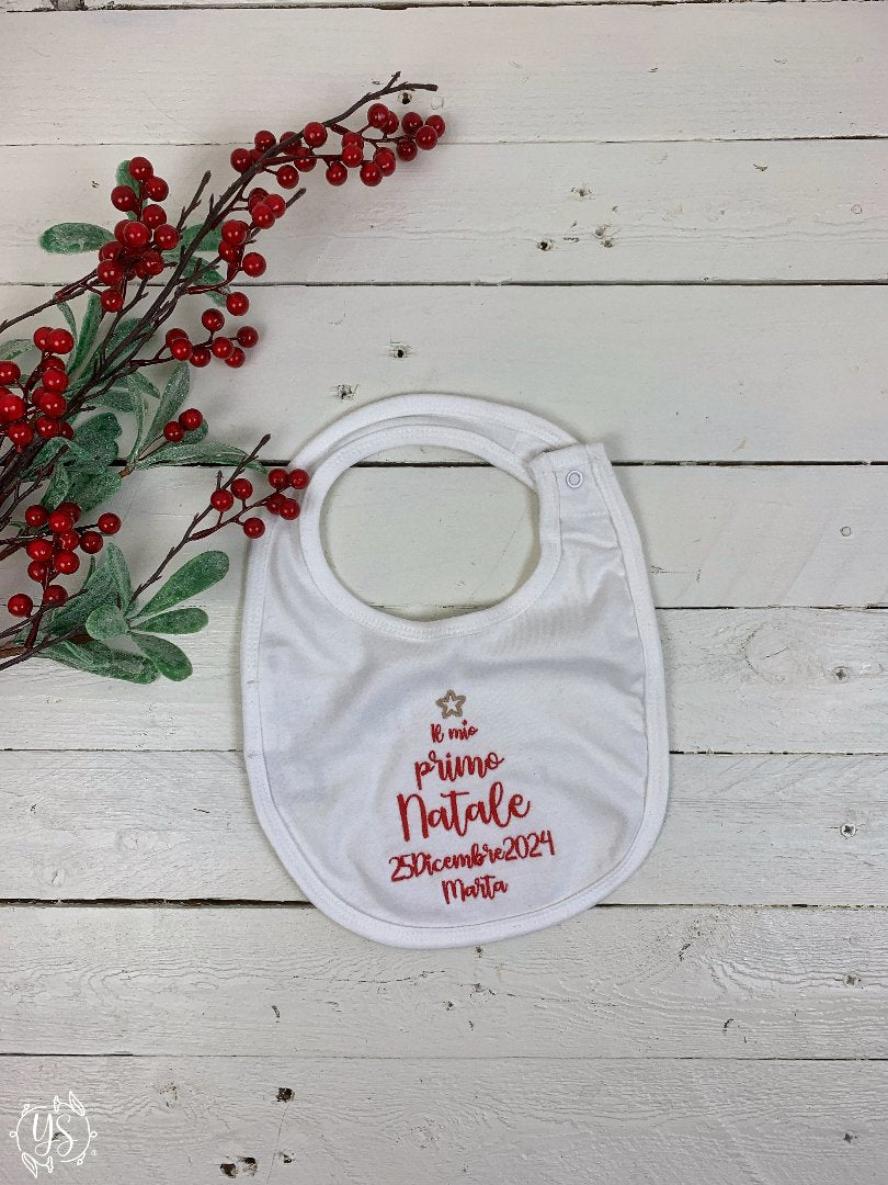 Bavaglino neonato - Il mio primo Natale