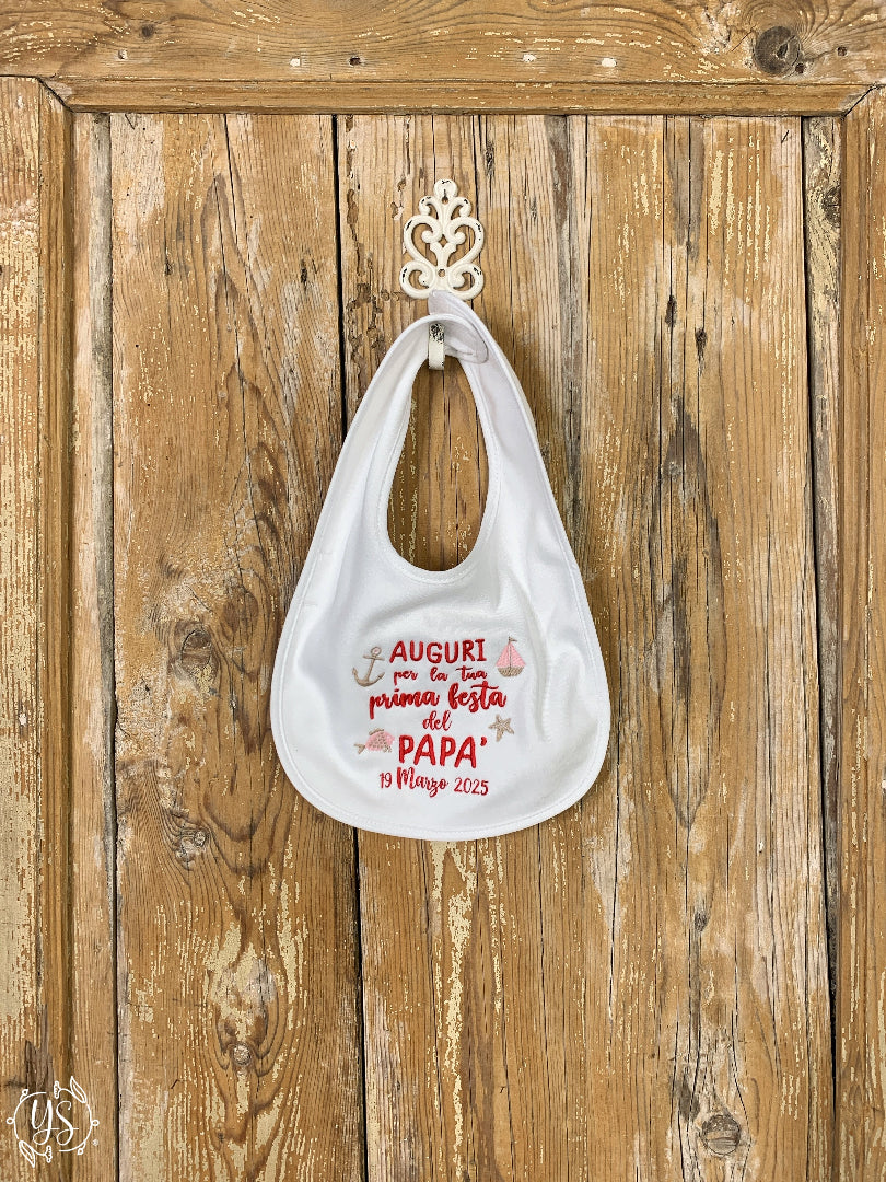 Bavaglino a strappo - Auguri per la tua prima festa del papà