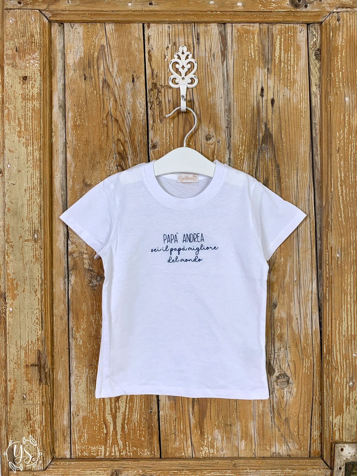 T-shirt Bimbo/a - PAPA&#39; / BABBO sei il papà / babbo migliore del mondo