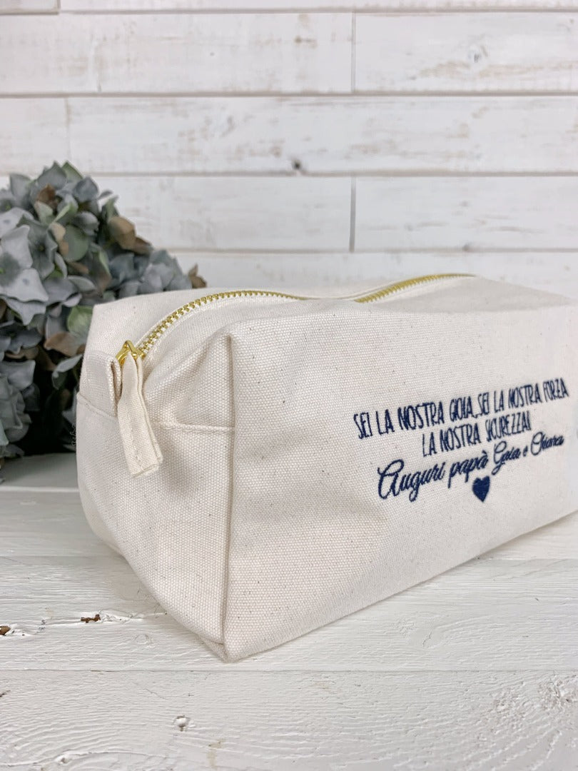 Borsa Da Toilette Personalizzata Per Uomo | Regalo Unico Per Papà, Fidanzato O Marito | Sacchetto Da Viaggio In Tela Con Iniziali | Always Looking Good