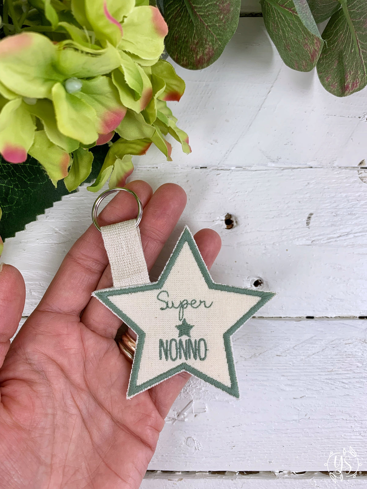 Portachiave a forma di stella - Super + stellina + nonno