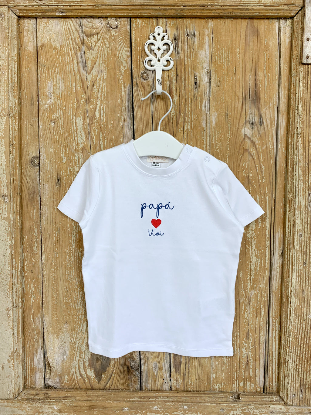 T-shirt Neonato - Papà ❤️ Vivi