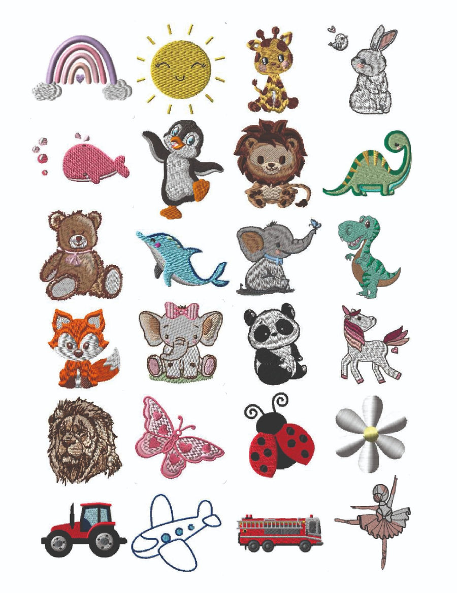 Tutti i disegni disponibili per il ricamo