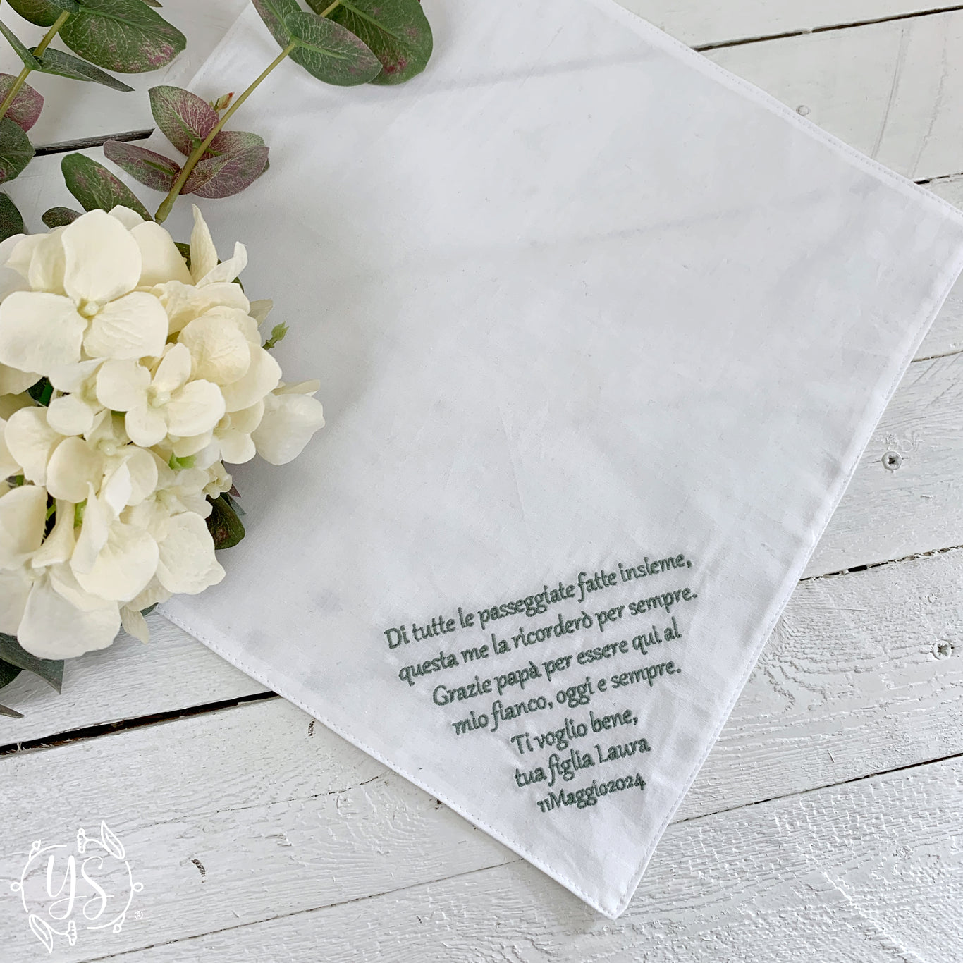Fazzoletto con dedica