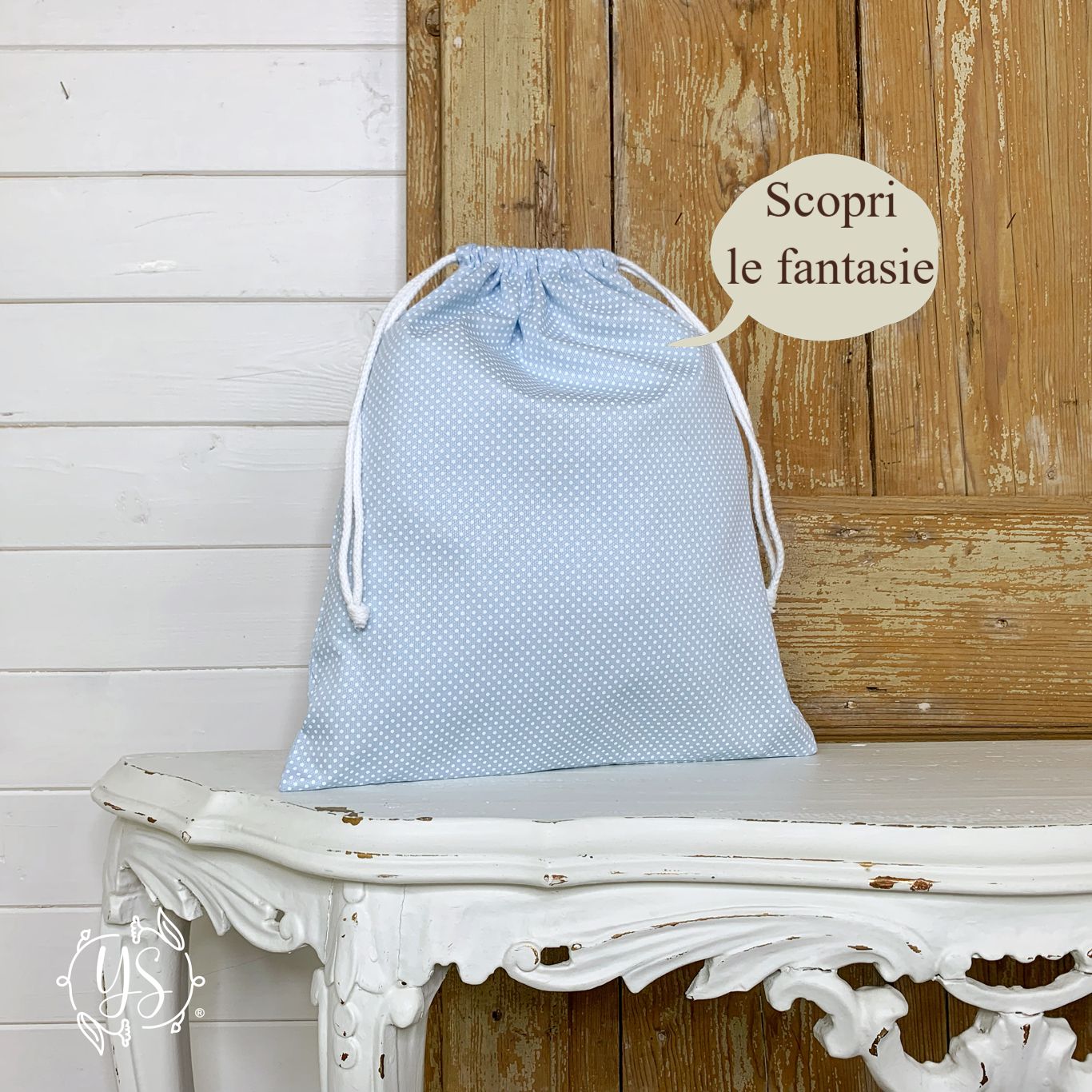 Sacche cambio piquet azzurre