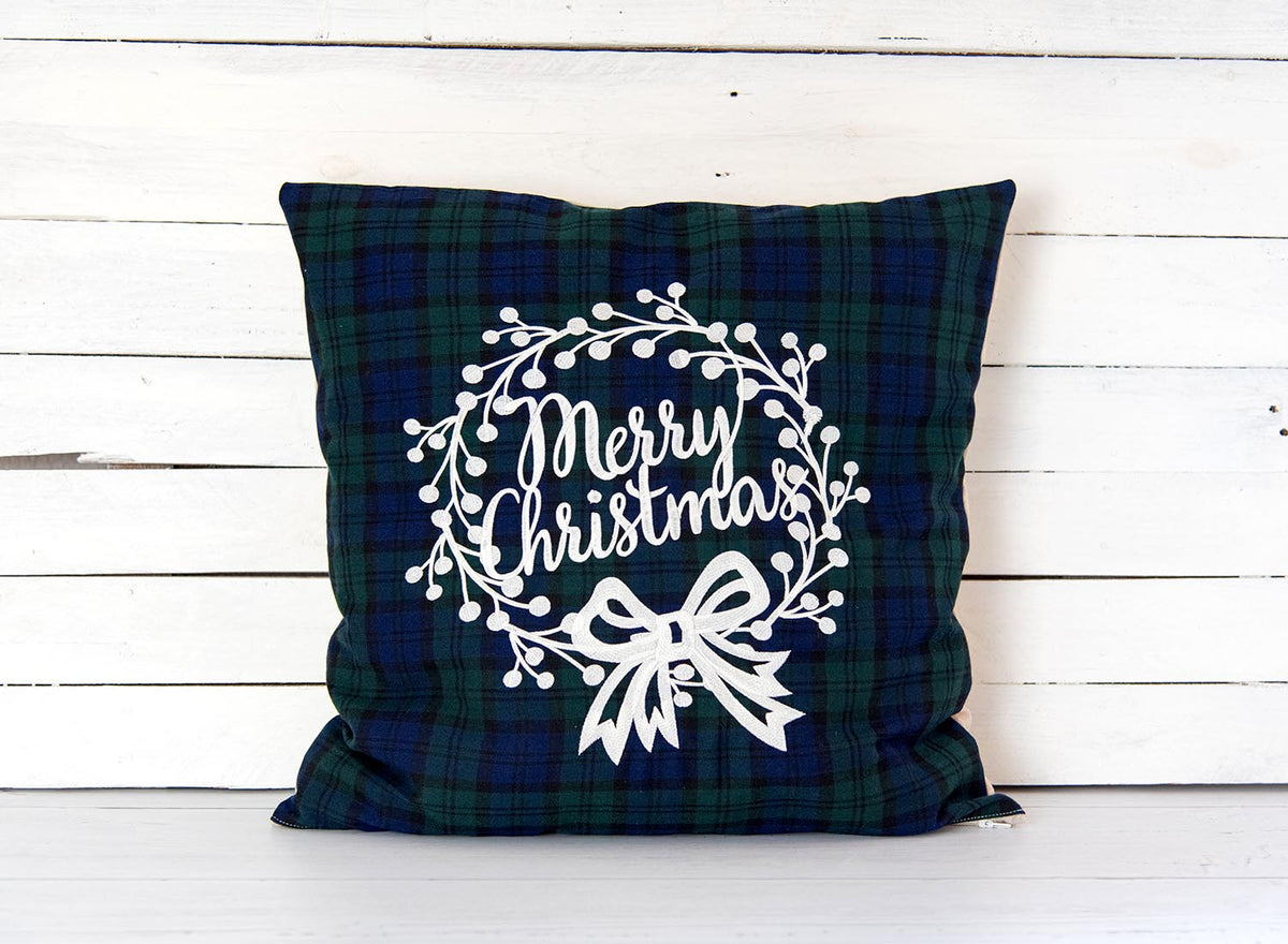 Federa - Tartan Blu e Verde - Merry Christmas